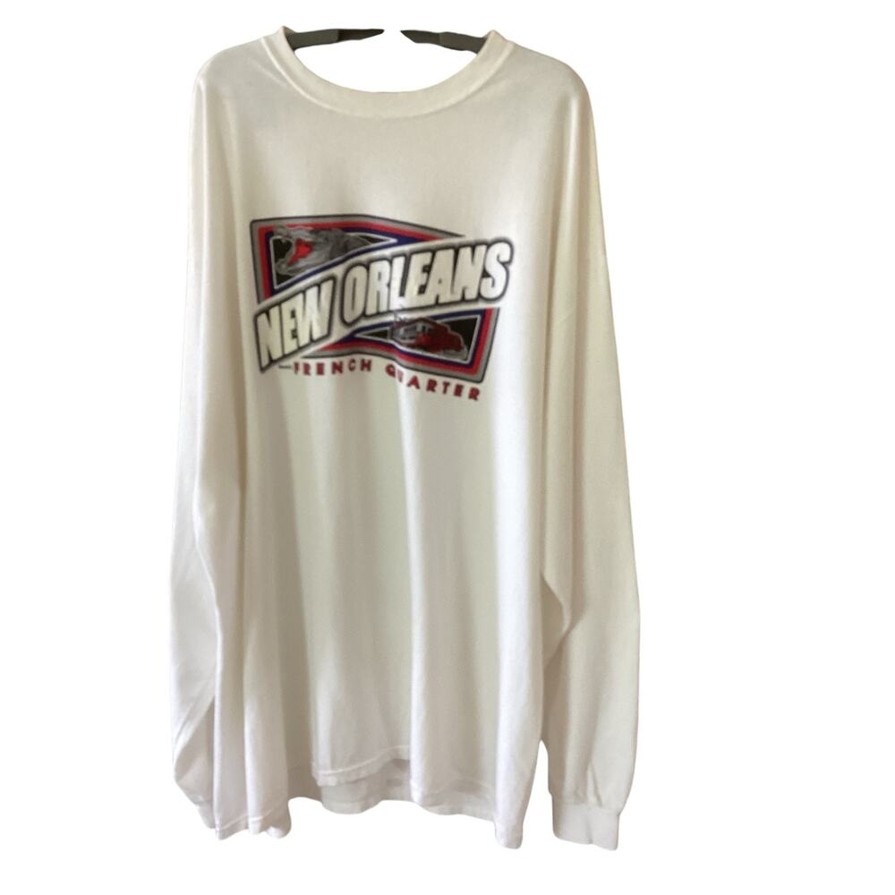 Vintage New Orleans French Quarter Long Sleeve Graphic Tee See Description 2X